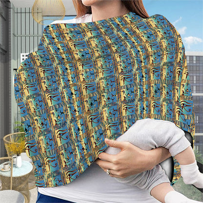 Egyptian Eye Of Horus Pattern Print Baby Seat Cover