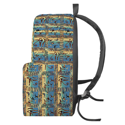 Egyptian Eye Of Horus Pattern Print Backpack