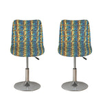 Egyptian Eye Of Horus Pattern Print Bar Stool Covers