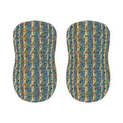 Egyptian Eye Of Horus Pattern Print Bar Stool Covers