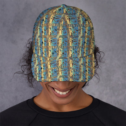 Egyptian Eye Of Horus Pattern Print Baseball Cap