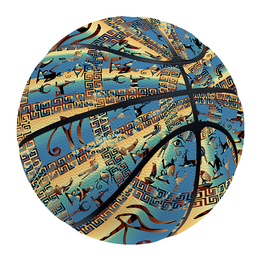 Egyptian Eye Of Horus Pattern Print Basketball