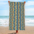 Egyptian Eye Of Horus Pattern Print Beach Towel