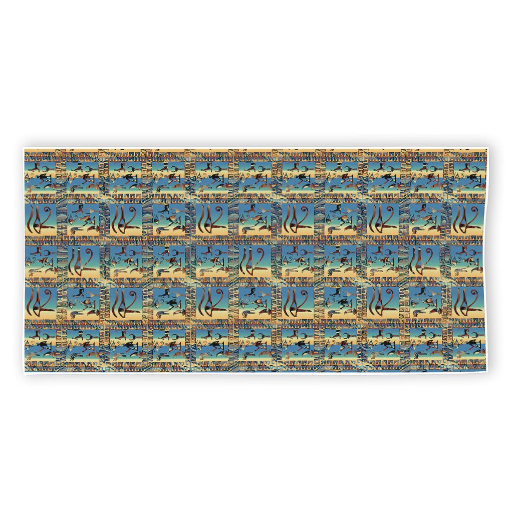 Egyptian Eye Of Horus Pattern Print Beach Towel