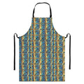 Egyptian Eye Of Horus Pattern Print Bib Apron With Pocket