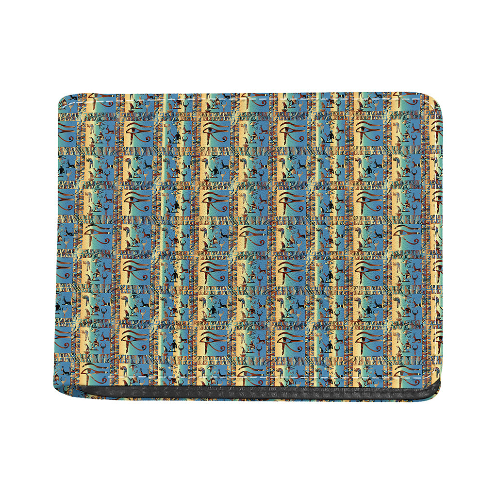 Egyptian Eye Of Horus Pattern Print Bifold Wallet