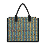 Egyptian Eye Of Horus Pattern Print Canvas Tote Bag