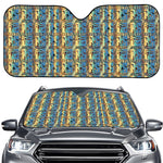 Egyptian Eye Of Horus Pattern Print Car Windshield Sun Shade