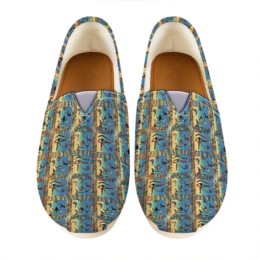 Egyptian Eye Of Horus Pattern Print Casual Shoes