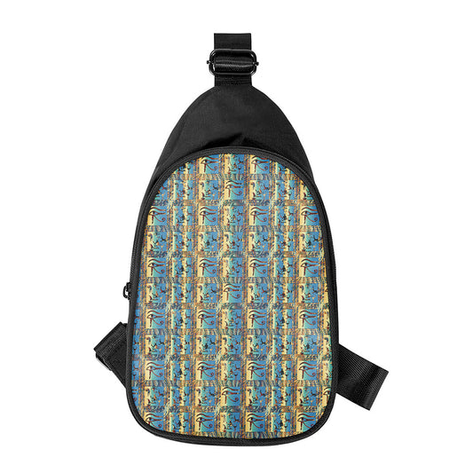 Egyptian Eye Of Horus Pattern Print Chest Bag