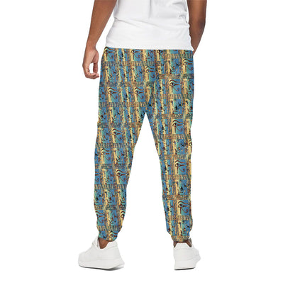 Egyptian Eye Of Horus Pattern Print Cotton Pants