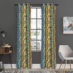 Egyptian Eye Of Horus Pattern Print Curtain