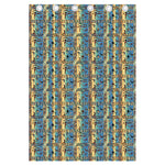 Egyptian Eye Of Horus Pattern Print Curtain