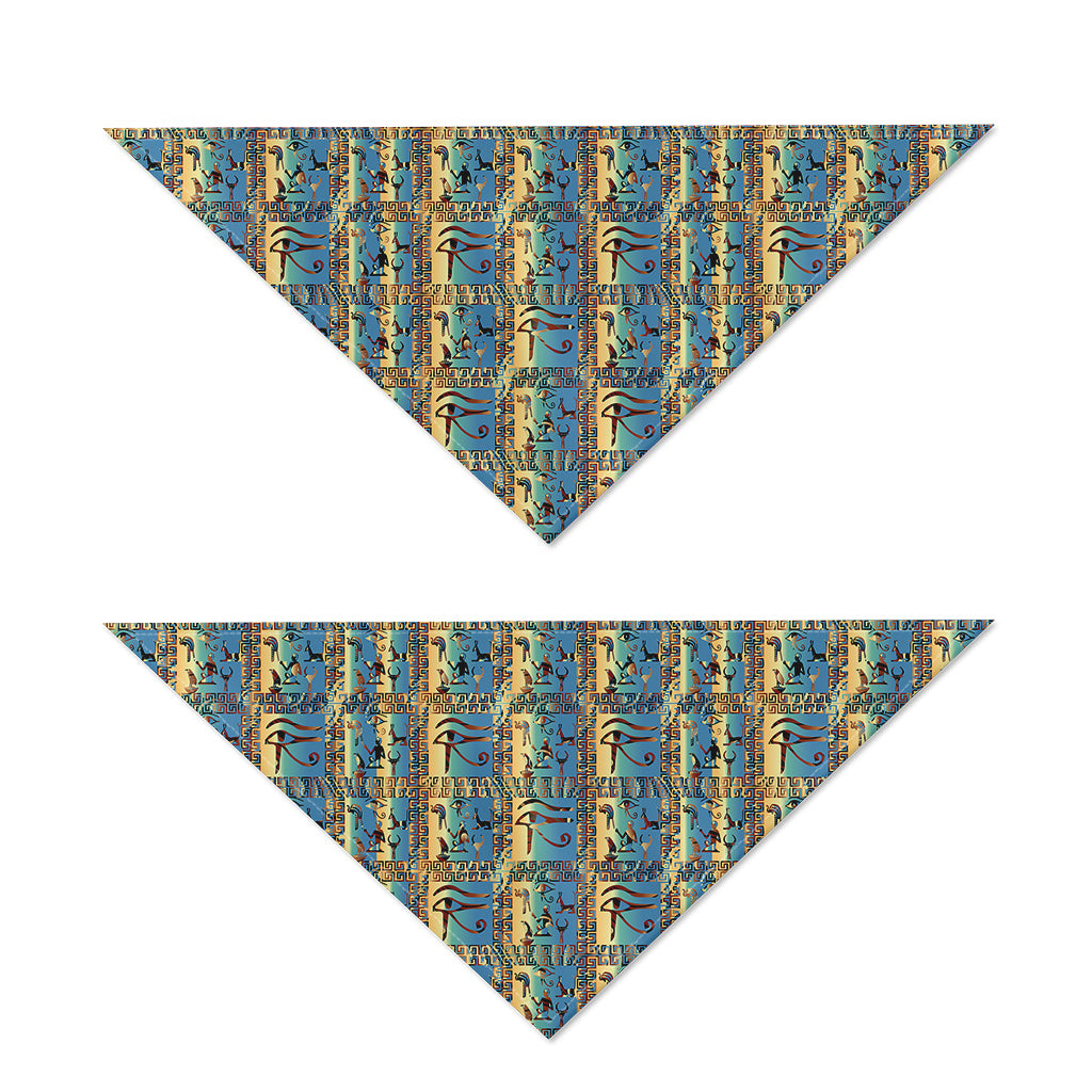 Egyptian Eye Of Horus Pattern Print Dog Bandana