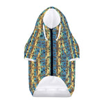 Egyptian Eye Of Horus Pattern Print Dog Zip Up Hoodie