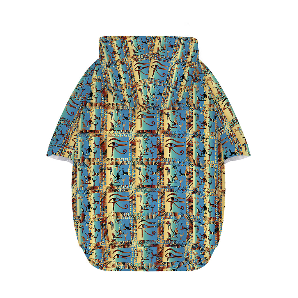 Egyptian Eye Of Horus Pattern Print Dog Zip Up Hoodie