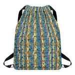 Egyptian Eye Of Horus Pattern Print Drawstring Backpack