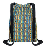 Egyptian Eye Of Horus Pattern Print Drawstring Backpack