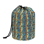 Egyptian Eye Of Horus Pattern Print Drawstring Makeup Bag