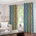Egyptian Eye Of Horus Pattern Print Grommet Curtains