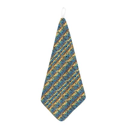 Egyptian Eye Of Horus Pattern Print Hand Towel