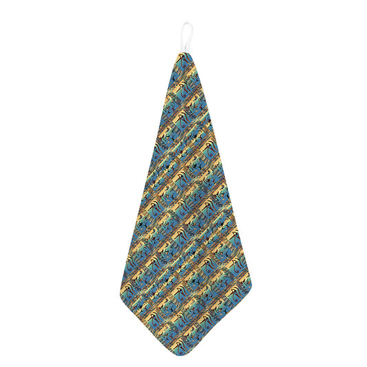 Egyptian Eye Of Horus Pattern Print Hand Towel