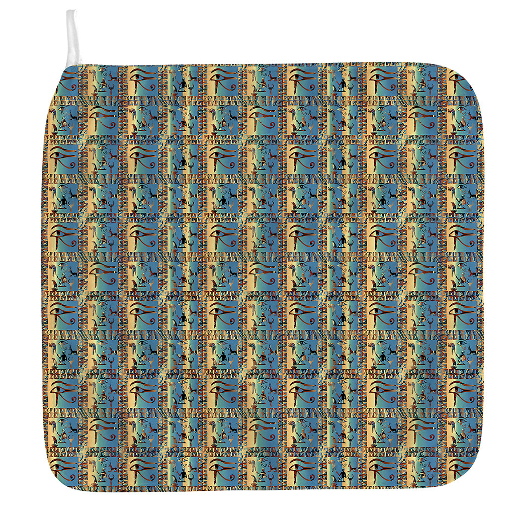 Egyptian Eye Of Horus Pattern Print Hand Towel