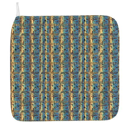 Egyptian Eye Of Horus Pattern Print Hand Towel