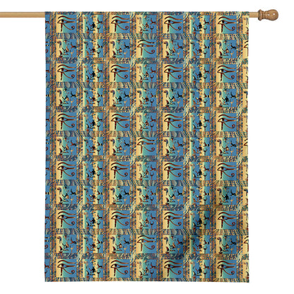 Egyptian Eye Of Horus Pattern Print House Flag