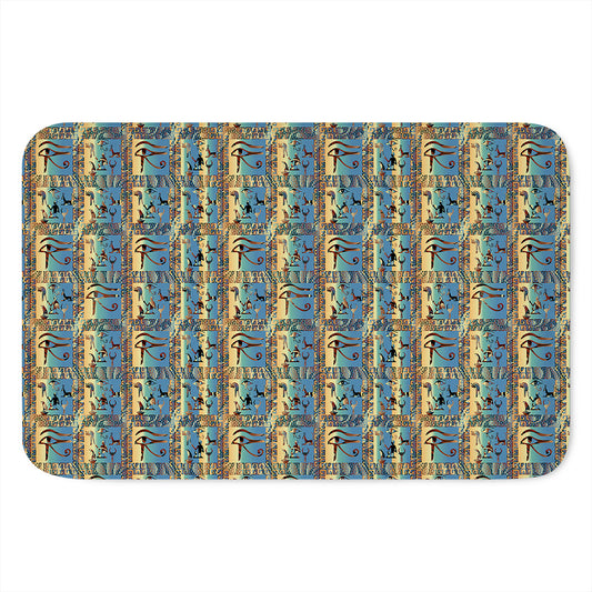 Egyptian Eye Of Horus Pattern Print Indoor Door Mat