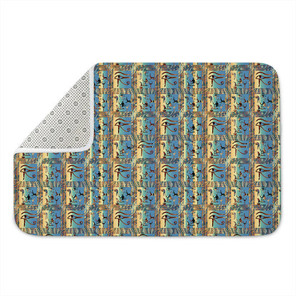 Egyptian Eye Of Horus Pattern Print Indoor Door Mat