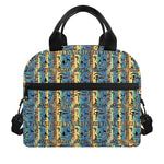 Egyptian Eye Of Horus Pattern Print Insulated Lunch Bag