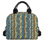 Egyptian Eye Of Horus Pattern Print Insulated Lunch Bag