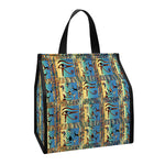 Egyptian Eye Of Horus Pattern Print Insulated Lunch Tote