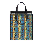 Egyptian Eye Of Horus Pattern Print Insulated Lunch Tote