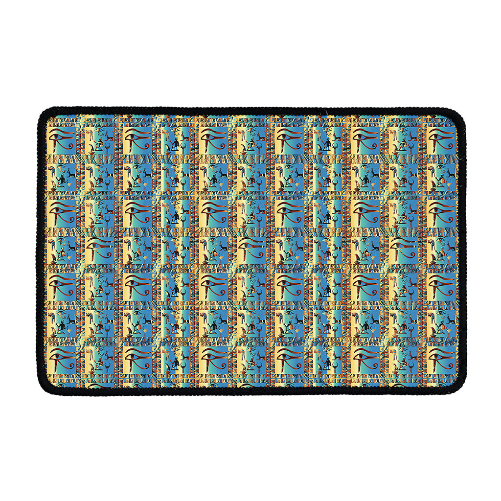 Egyptian Eye Of Horus Pattern Print Kitchen Mat