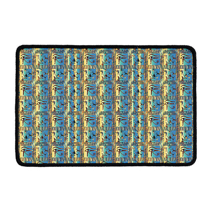 Egyptian Eye Of Horus Pattern Print Kitchen Mat