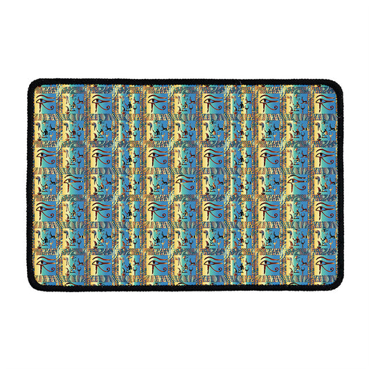 Egyptian Eye Of Horus Pattern Print Kitchen Mat