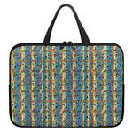 Egyptian Eye Of Horus Pattern Print Laptop Sleeve With Handle