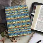 Egyptian Eye Of Horus Pattern Print Leather Bible Cover