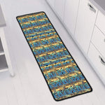 Egyptian Eye Of Horus Pattern Print Long Kitchen Mat