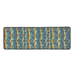 Egyptian Eye Of Horus Pattern Print Long Kitchen Mat