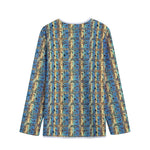 Egyptian Eye Of Horus Pattern Print Long Sleeve Short Coat