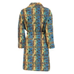 Egyptian Eye Of Horus Pattern Print Men's Bathrobe