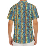 Egyptian Eye Of Horus Pattern Print Men's Deep V-Neck Shirt