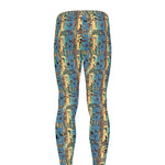 Egyptian Eye Of Horus Pattern Print Men's leggings