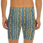 Egyptian Eye Of Horus Pattern Print Men's Long Boxer Briefs