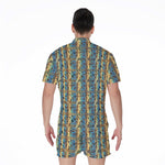 Egyptian Eye Of Horus Pattern Print Men's Rompers