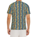 Egyptian Eye Of Horus Pattern Print Men's Short Sleeve Rash Guard