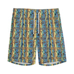 Egyptian Eye Of Horus Pattern Print Men's Sports Shorts